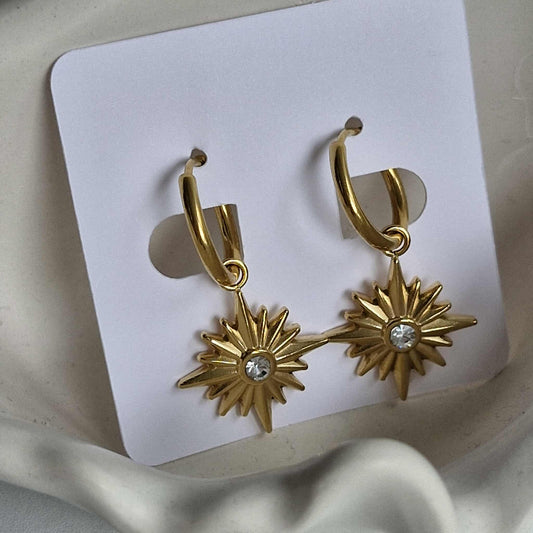 Matariki Star Gold Earrings